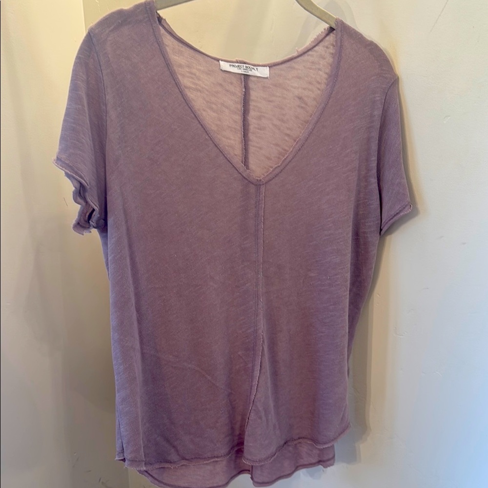 Project Social V-Neck Slub Women T